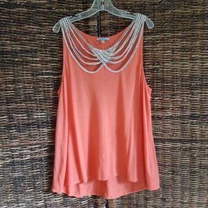 Anthropologie Leifnotes Sleeveless Tank Top Small Orange ASO Pretty Little Liars